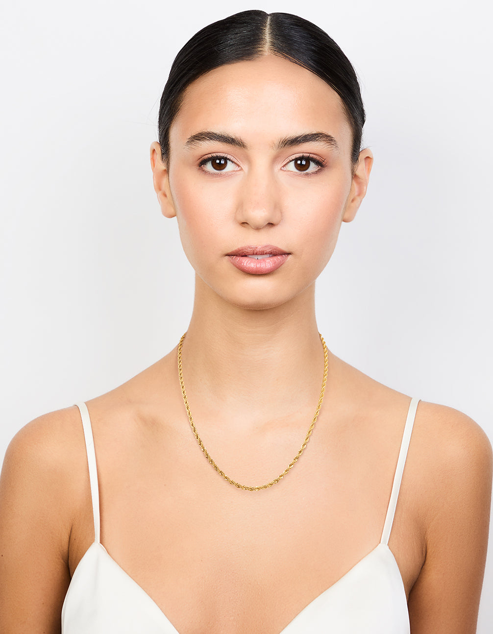 Waterproof Gold Plated Stainless Steel Twisted Chain Necklace