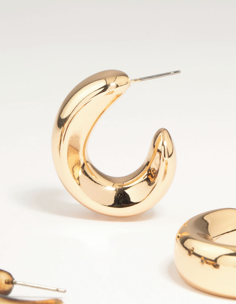 Gold & Tortoiseshell Hoop Earrings 3-Pack
