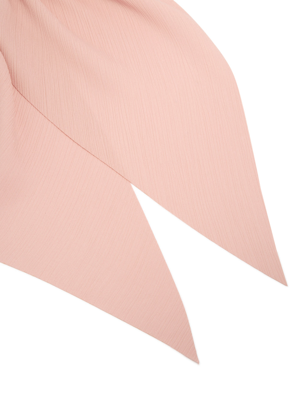 Peach Pink Diamante Long Scarf Scrunchie