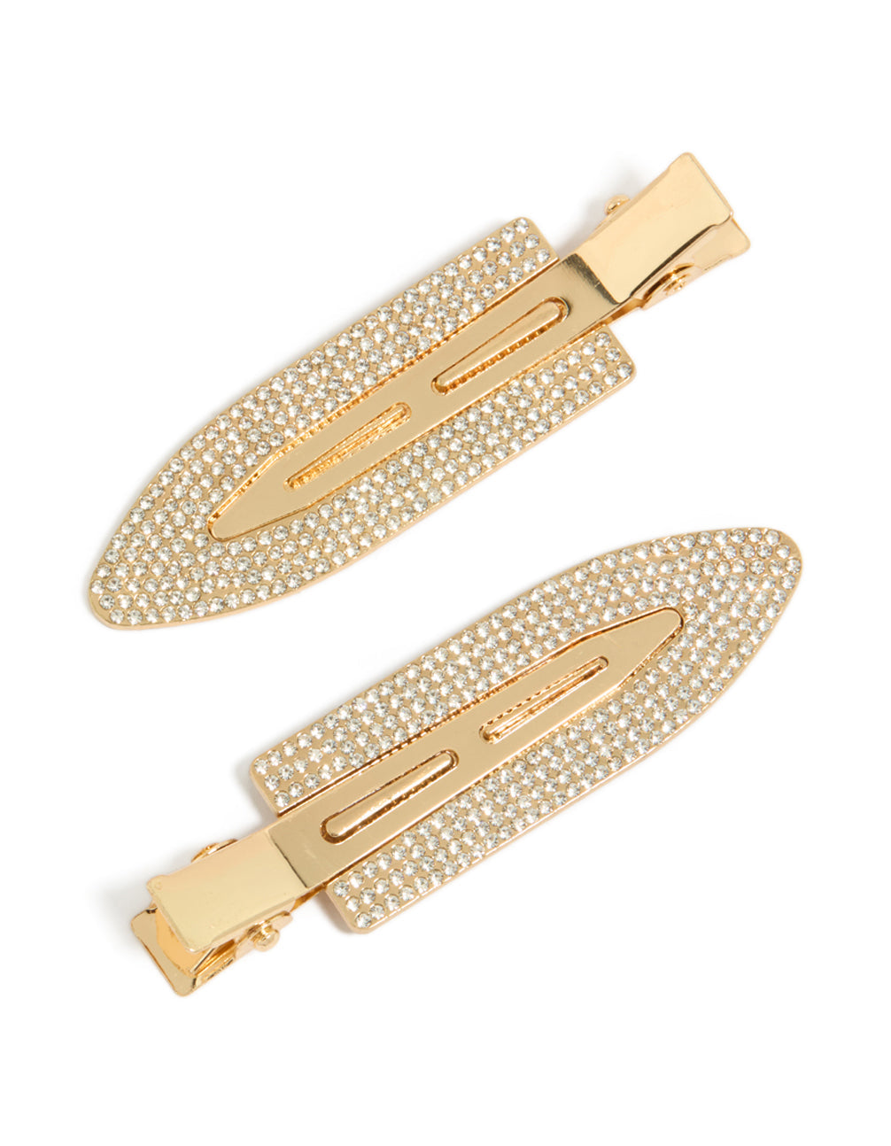 Tweens Gold Pavé Diamante Creaseless Clips Pack
