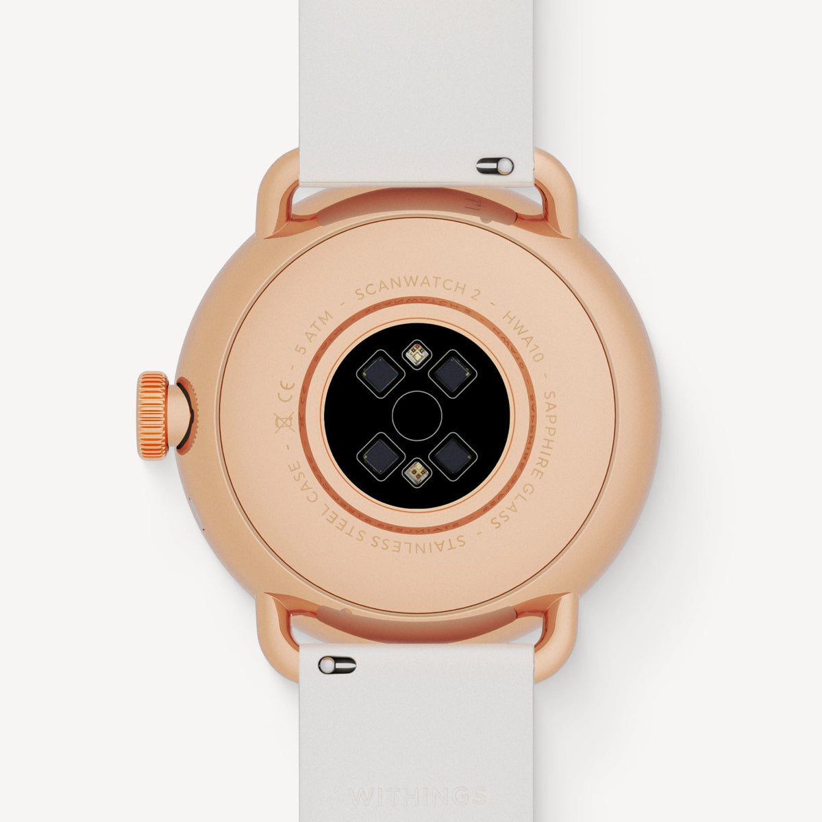 ScanWatch 2 38mm White & Rose Gold