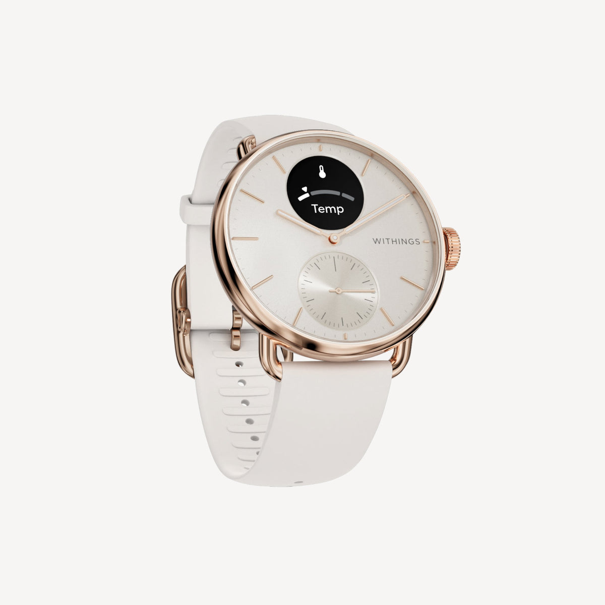 ScanWatch 2 38mm White & Rose Gold