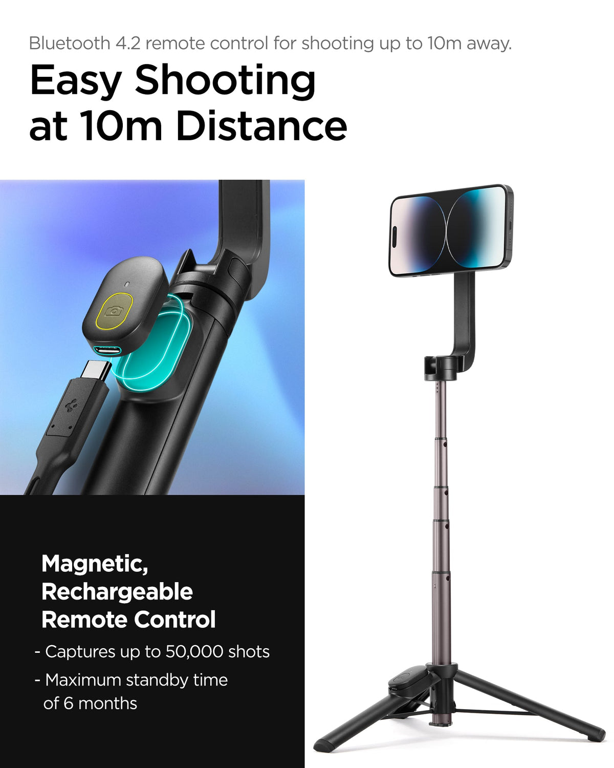 Tripod Selfie Stick (Mag Fit) | S570W