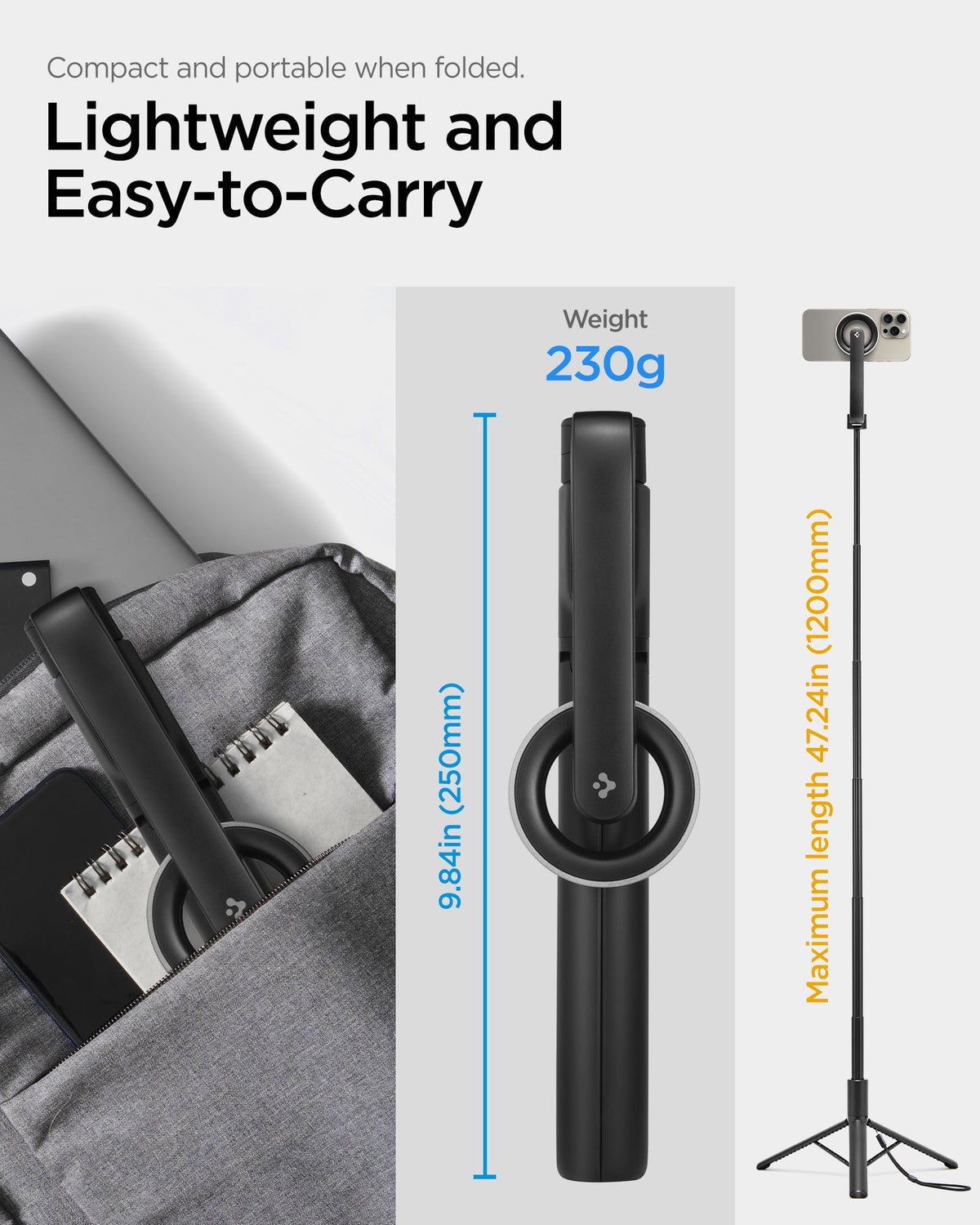Tripod Selfie Stick (Mag Fit) | S580W