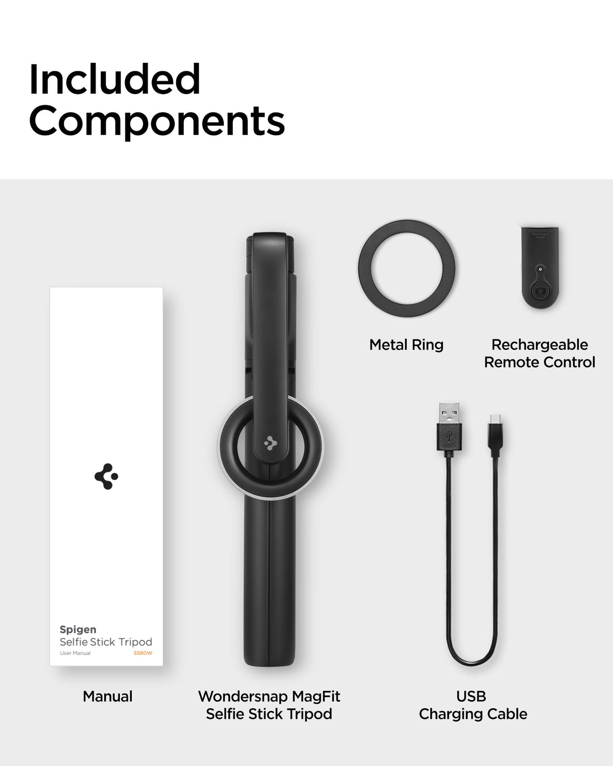 Tripod Selfie Stick (Mag Fit) | S580W