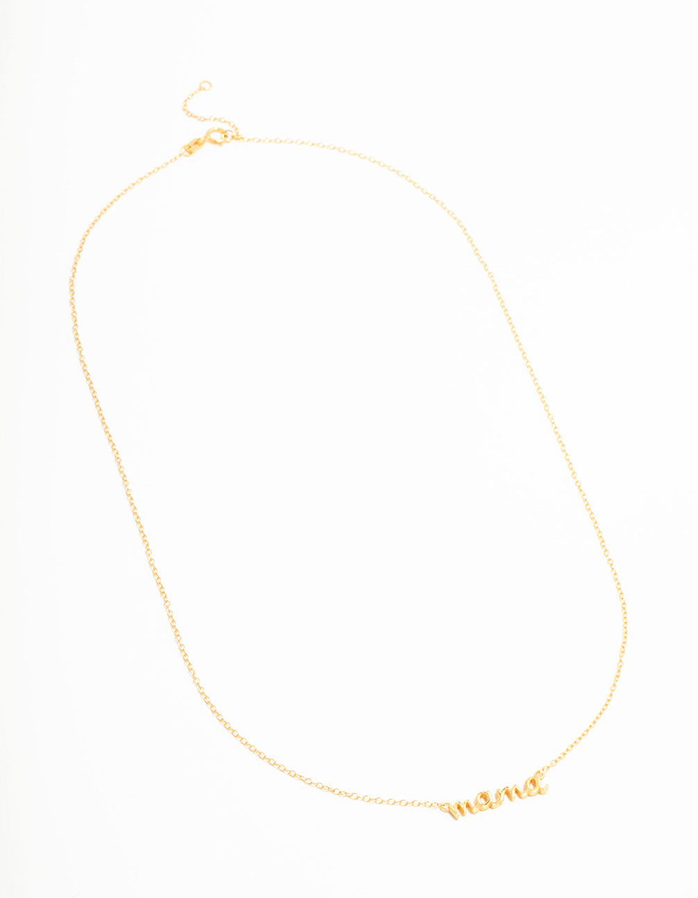Gold Plated Sterling Silver Mama Necklace