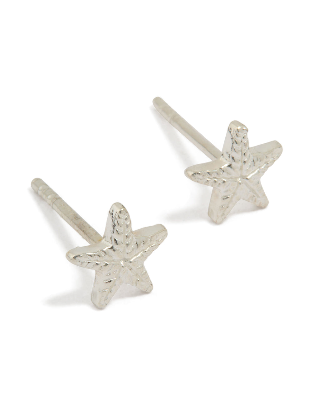 Sterling Silver Starfish Stud Earrings