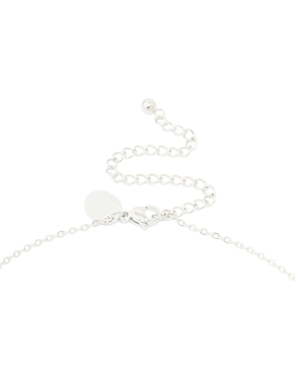 Waterproof Stainless Steel Large Bubble Letter E Necklace