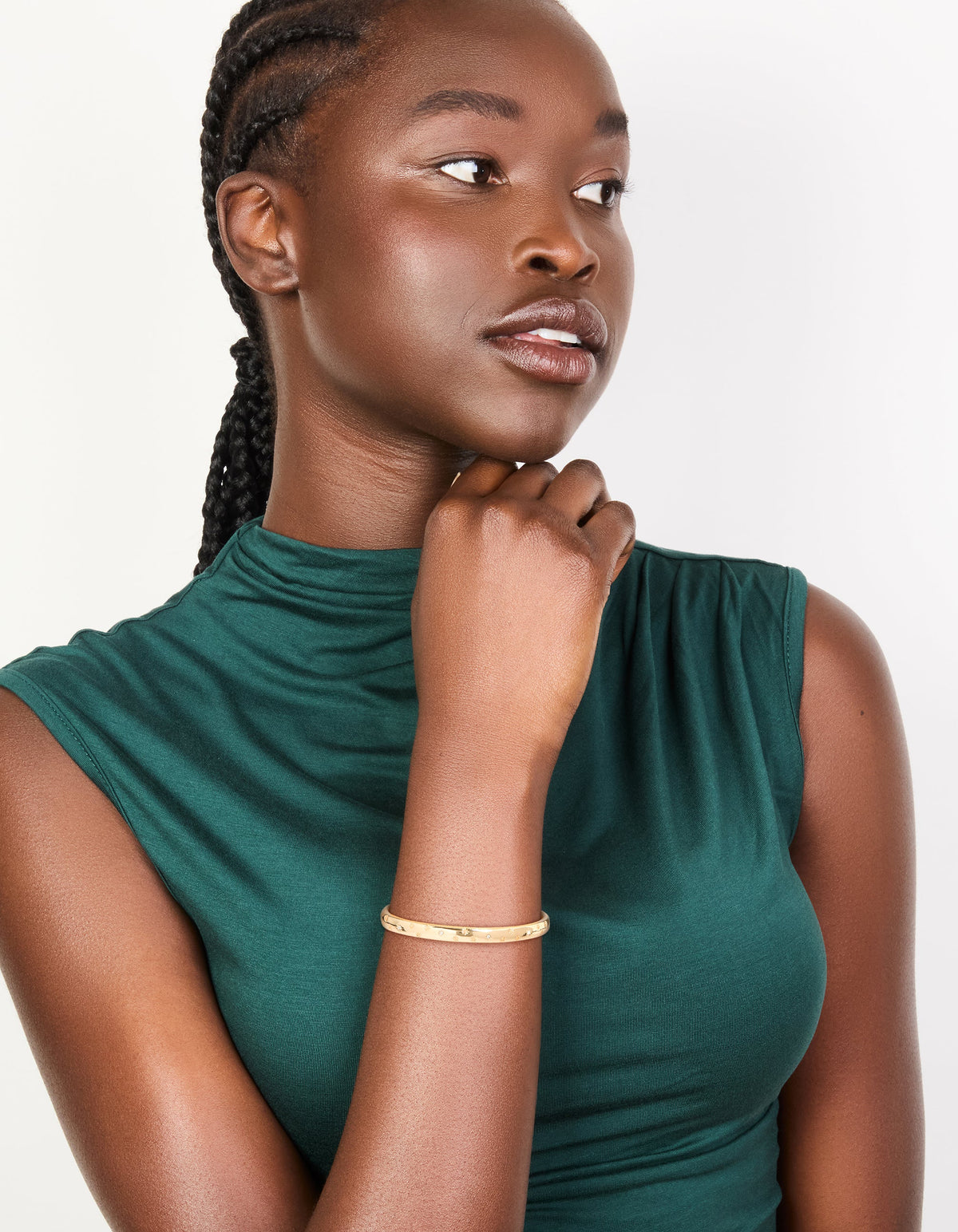 Gold Celestial Diamante Toggle Bangle