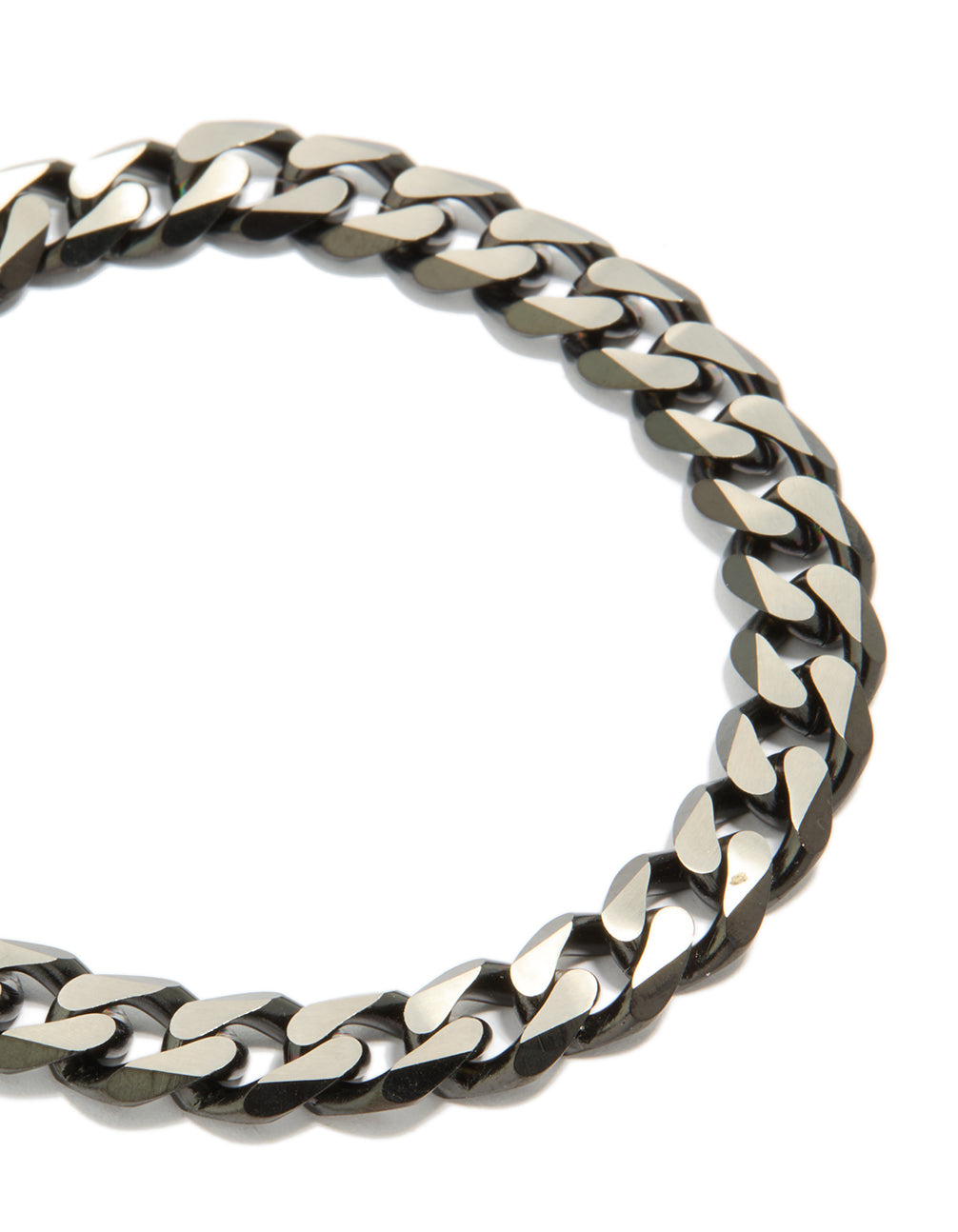 Mens Waterproof Stainless Steel Black Link Chain Bracelet