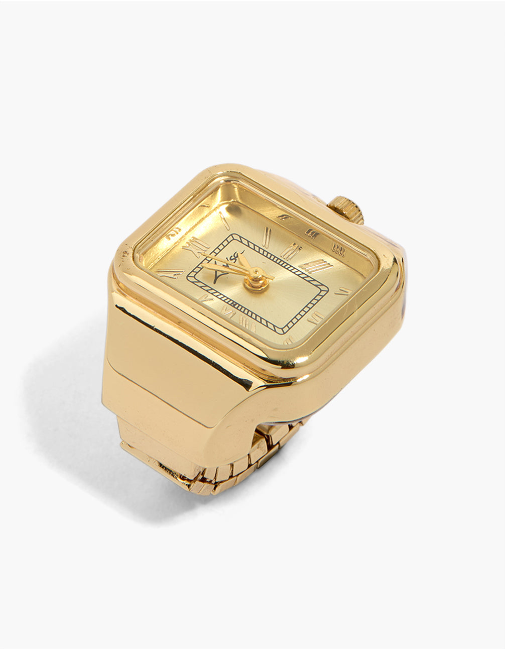 Gold Classic Square Watch Ring