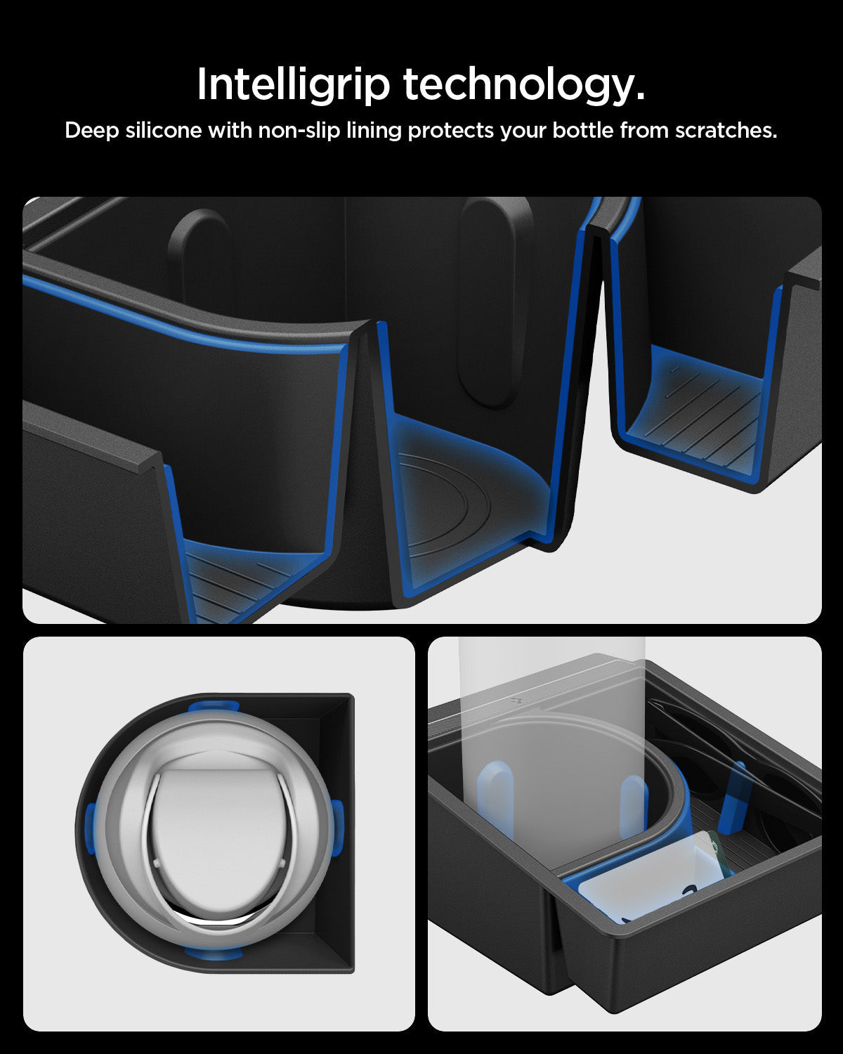 Tesla Series - Sliding Center Console Organizer with Bottle Holder | TO220SC